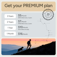 Tracker T1 premium subscription plans for GPS tracking and pet wellness